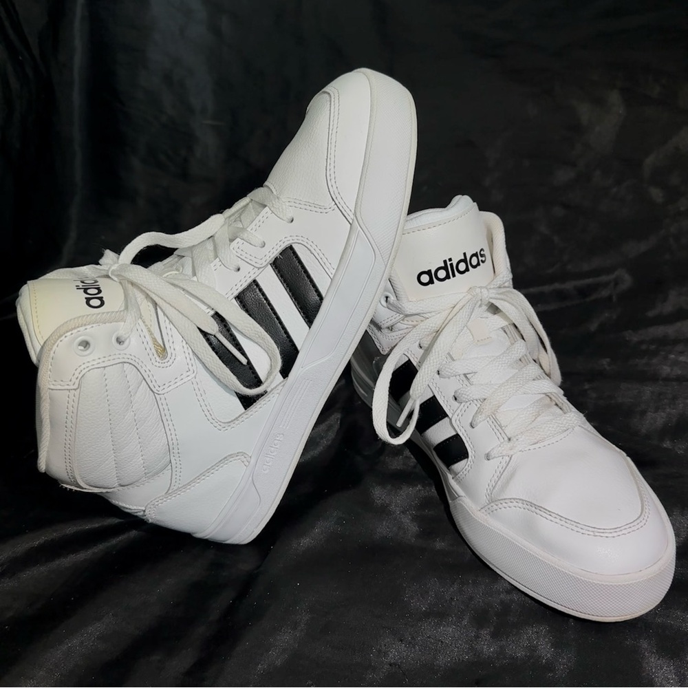 Adidas NEO Cloudfoam Rayleigh Mid White High Top Shoes Sneakers